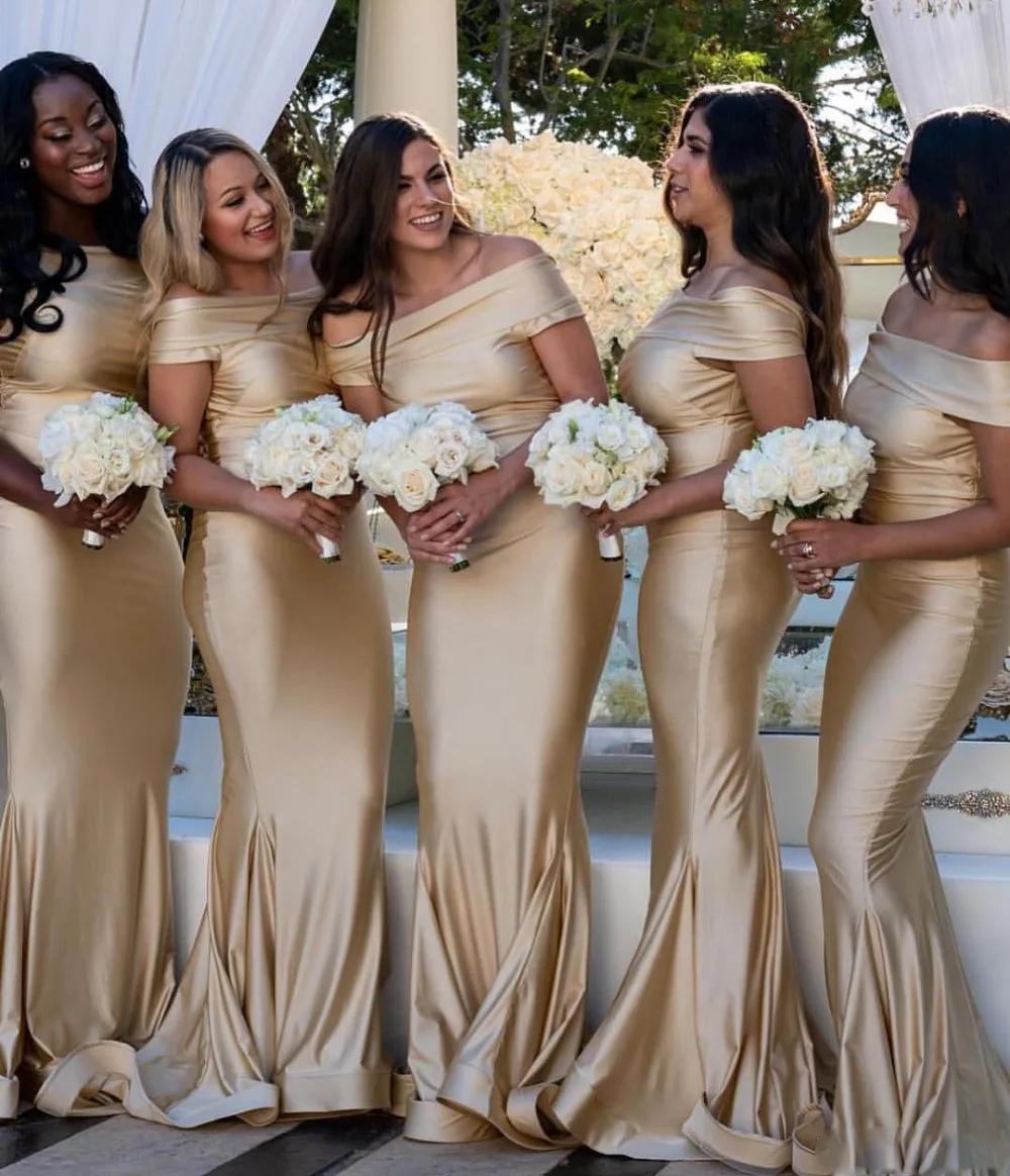 Robe Sir ne De Demoiselle D honneur Champagne L paule D nud e robe-sir-ne-de-demoiselle-d-honneur-champagne-l-paule-d-nud-e