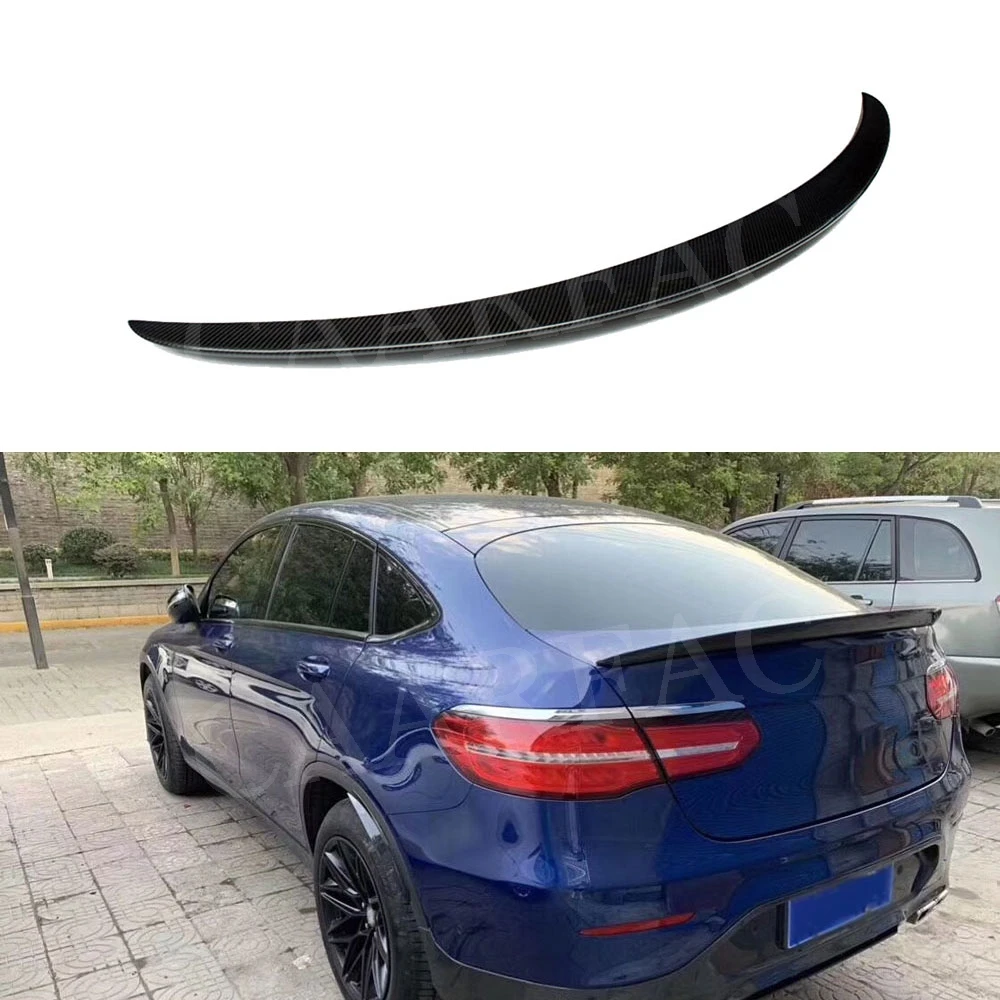For Mercedes Benz Glc Coupe Carbon Fiber Rear Trunk Spoiler Wing 16 17 18