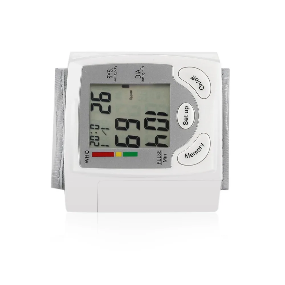 

U-kiss Household Blood Pressure Automatic Digital LCD Display Wrist Blood Pressure Monitor Heart Beat Rate Pulse Meter Measure