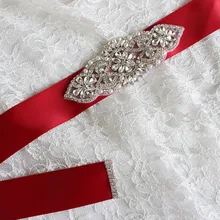 Для женщин свадебное платье пояс невесты Пояс кушак Accessoire Mariage горный хрусталь пояса для подружек невесты платья