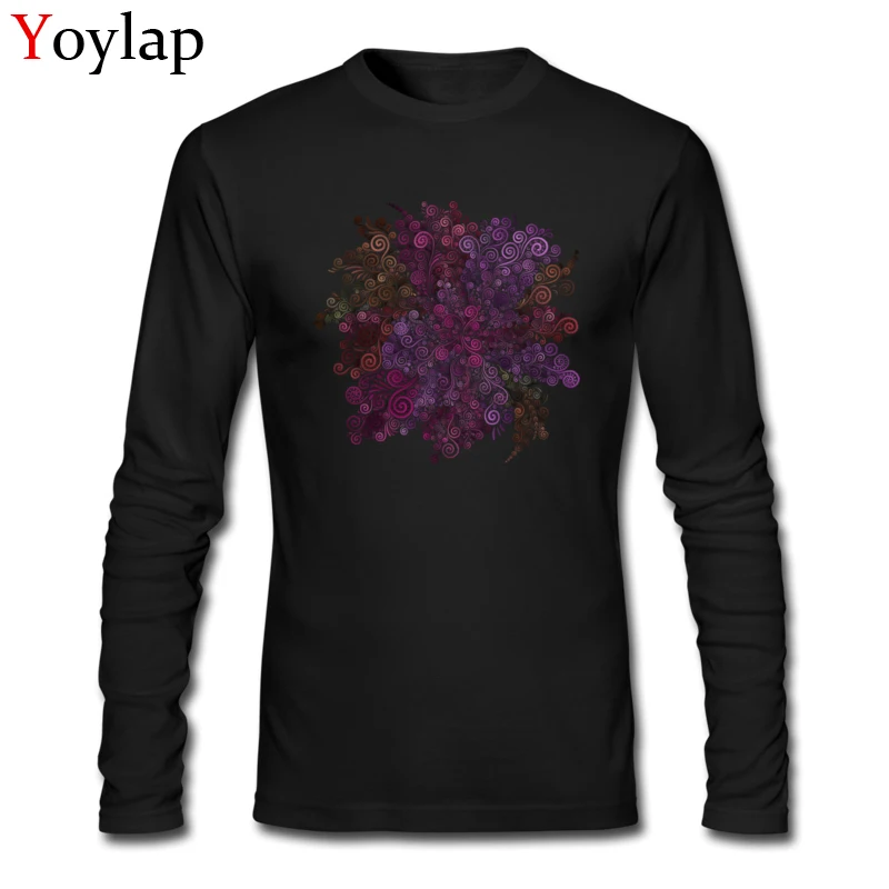 Customized Tops Shirts for Boys On Sale Autumn Round Collar 100% Cotton Long Sleeve T Shirts NeuRose Casual Tee-Shirt NeuRose black