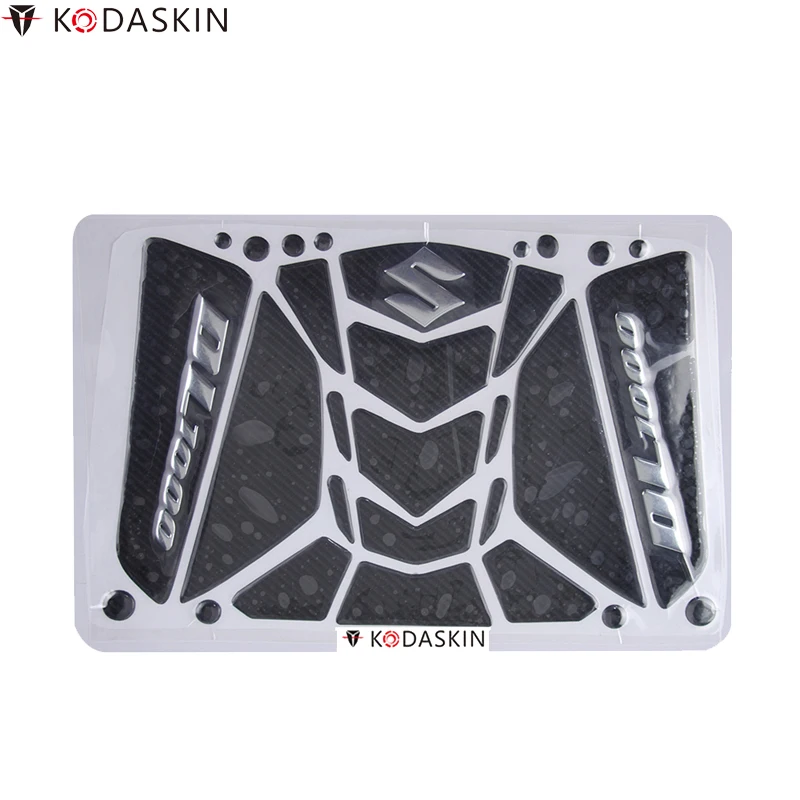 KODASKIN Танк Pad наклейки протекторы 3D углеродного волокна наклейки для Suzuki Vstrom V-strom DL1000