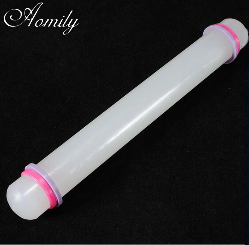 

Aomily DIY 23cm Non Stick Rolling Pin Roller Fondant Cake Baking Dough Pizza Tools Discs Home KItchen Baking Pastry Tool