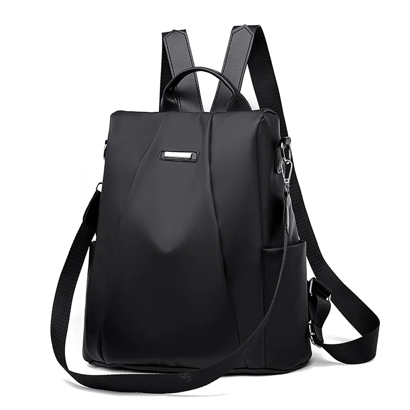 Роскошный дизайнерский женский рюкзак из искусственной кожи, высококачественные тканевые рюкзаки для женщин, Вместительная женская сумка через плечо mochila - Цвет: V2-Black-Oxford
