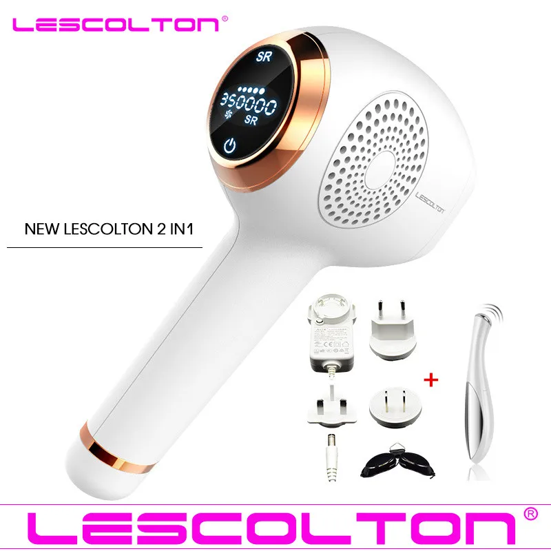 Новейший Lescolton T012 T011 Icecool безболезненный Эпилятор 4в1 IPL эпилятор для удаления волос лазерный постоянный Триммер электрический depilador лазер - Цвет: 2in1 no Icecool 2