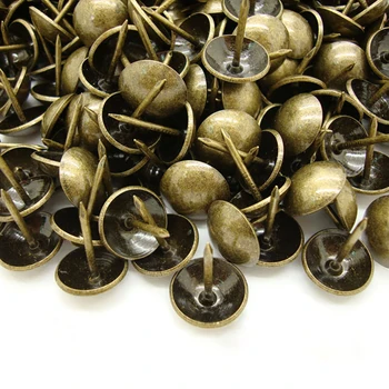 

50pcs/lot Thumbtack Wine Case Box Sofa Decorative Tack Stud Pushpin Doornail Hardware Antique Bronze Upholstery Thicken Nail