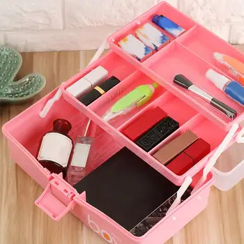 

Three-layer Storage Box Medicine Storage Box Three-layer Plastic Environment-friendly First Aid Box #4O
