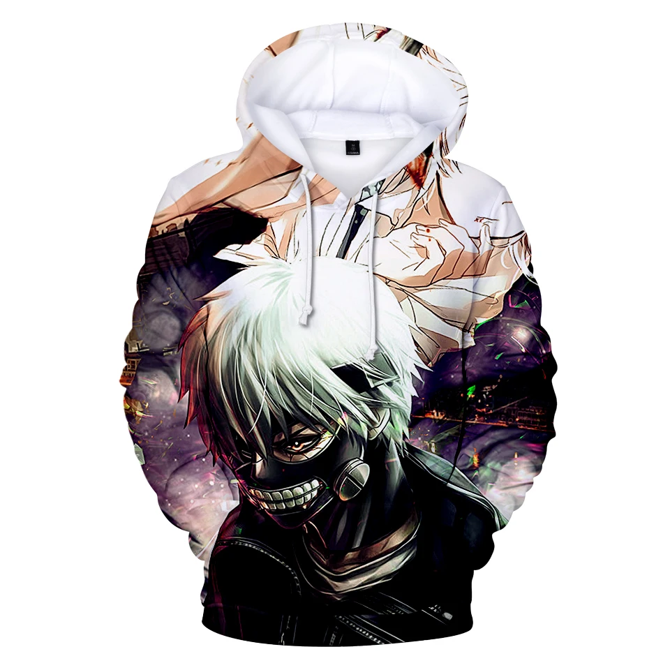 Hot 3d Anime Tokyo Ghouls Sweatshirt Men And Women 3d Print Hooded