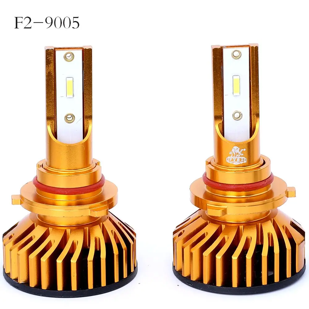 

FYSZ F2 LED Car headlight hb3/9005 hb4/9006 Imported1860 48w 6500k drive power ultra bright headlight Fan cooling white Light