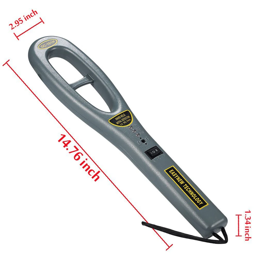 1 шт. высокое качество ручной металлодетекторы профессиональной безопасности за головами инструмент Высокая чувствительность сканера GC-101H