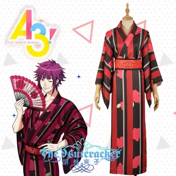 

[STOCK]2018 Game A3! Act!Addict!Actors! Summer Troupe Arisugawa Homare Kimono Yutaka Cosplay Costume Halloween Free Shipping New