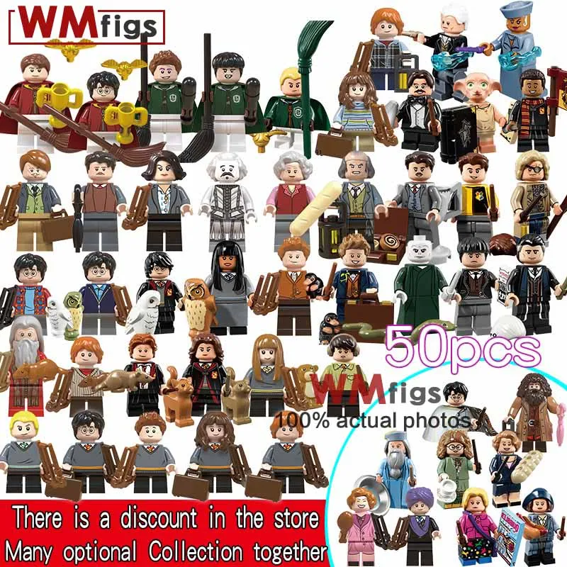 

Single Rubeus Hagrid Legoingly Hermione Ron Weasley Seamus Finnigan Bole Action Figures Building Blocks Toys for Children Gift