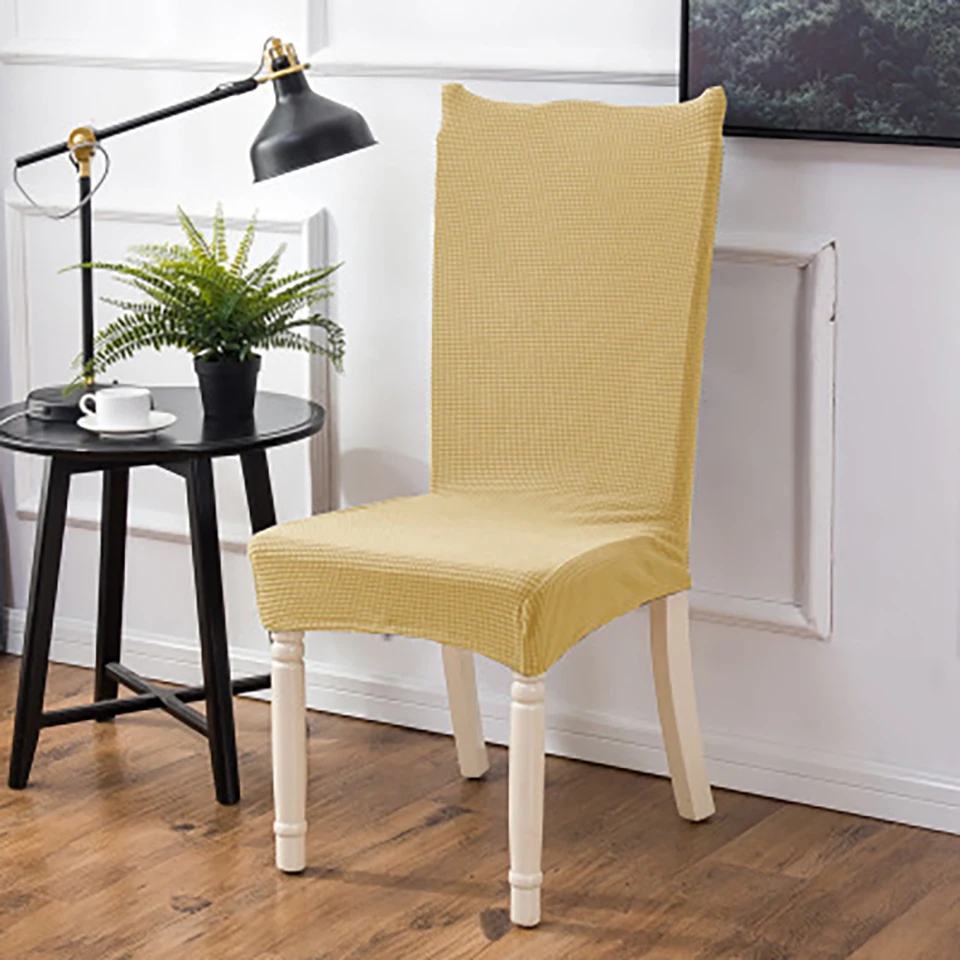 Полярный флис тканевый чехол на стулья современный спандекс чехлы на стулья для кухни/свадьбы/столовой эластичные чехлы на кресла со спинкой