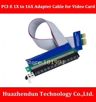 

10pcs-New Arrivals PCI-E Express 1X To 16X Riser Card Extender Extension Ribbon Flex Adapter Cable for graphics card