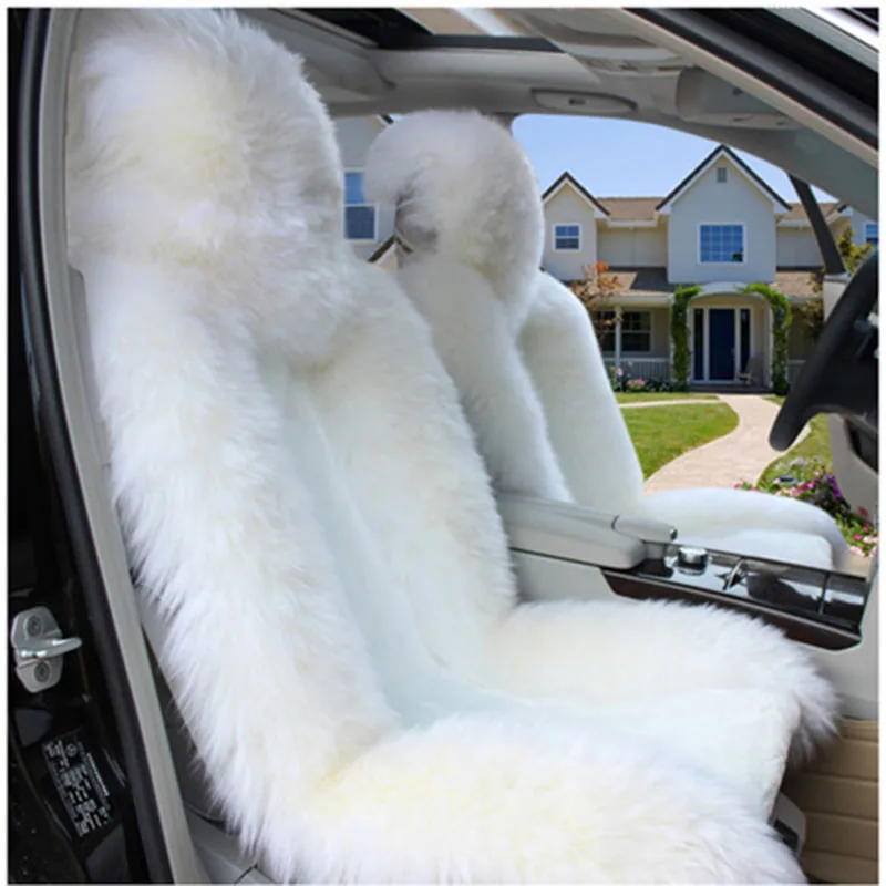 FAUX WOOL CAR SEAT CUSHION