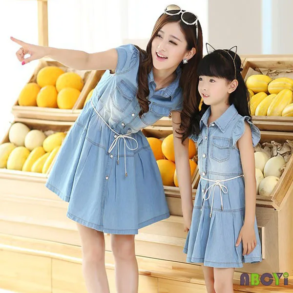 Denim dress for family pictures Denim dress for family pictures
