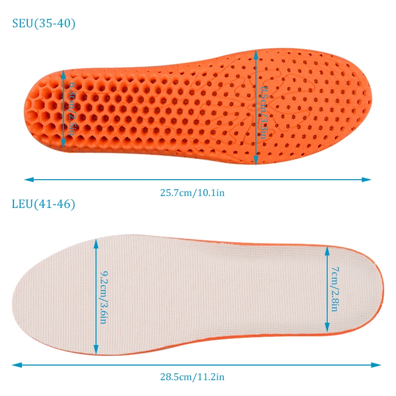Soumit дышащие соты Стелька для бега Высота Увеличение обувь подошва для обуви колодки для обуви утяжелители для ног облегчить боль в ногах