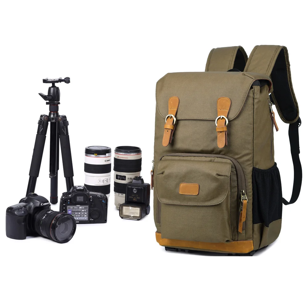 camera bag with tripod holder