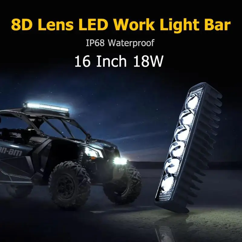 LED Work Light Bar Spot Flood Lamp Driving Lamp Offroad Car Truck SUV Waterproof