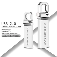 USB флеш-накопитель, металлическая флешка, 128 ГБ, 16 ГБ, 8 ГБ, 4 Гб, креативный флеш-накопитель, 32 ГБ, Usb 2,0, флеш-память, 64 ГБ, Usb флешка, бесплатный логотип на заказ