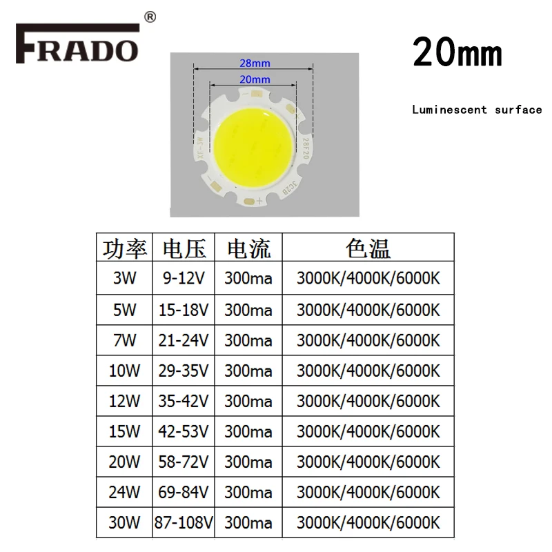 3 Вт 5 7 10 SMD LED COB Чип диоды Высокая мощность шариковая лампа для Светодиодный Ной