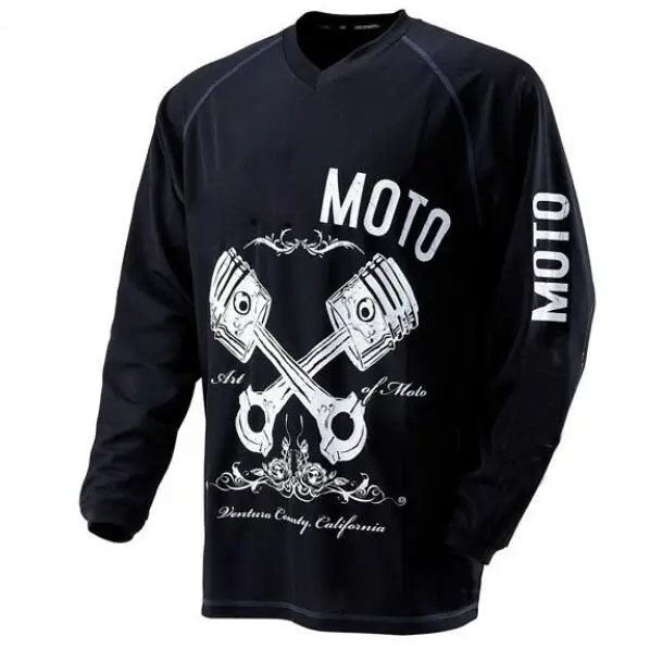 Cylinder Piston полный черный moto rcycle свитер DH MX футболка moto cross свитер с длинными рукавами