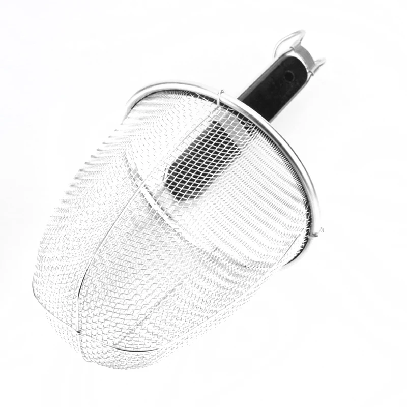 Stainless Steel Fine Mesh Strainer Colander Flour Sieve with Silicone Handle Juice and Tea