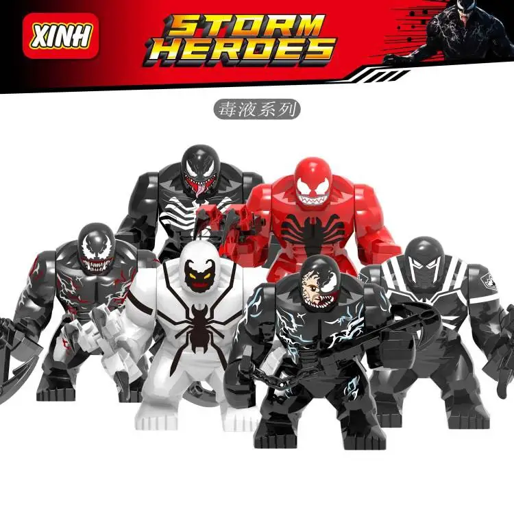 30pcs Ing Large Agent Venom Anti Venom Riot Carnage Green Lantern Hulk Buster Goblin Thanos Building Block Figures Kids Toys Blocks Aliexpress