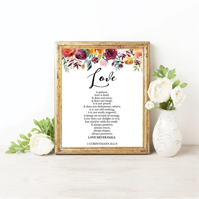 Verses Canvas Art Painting Wall Home Decor