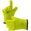 1 Pair (2 pieces) Silicone BBQ Gloves Heat Resistant Oven Mitt Non-Slip Potholders Internal Protective Cotton Layer ► Photo 2/6