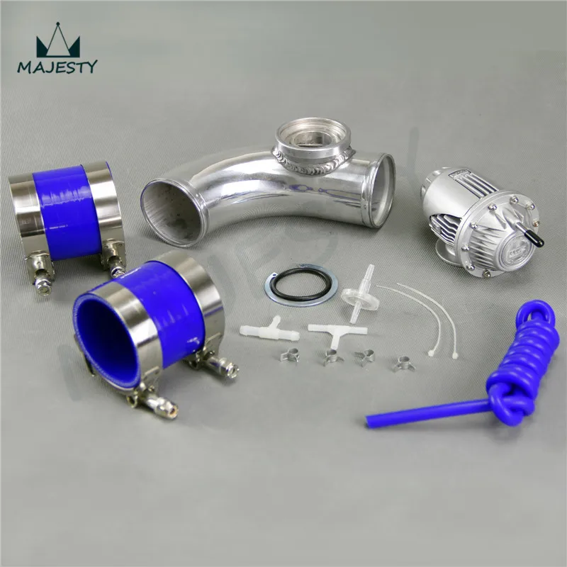 SQV выдувный клапан BOV IV 4 синий + 3 'ྈ мм 90 градусов Фланцевая труба комплект
