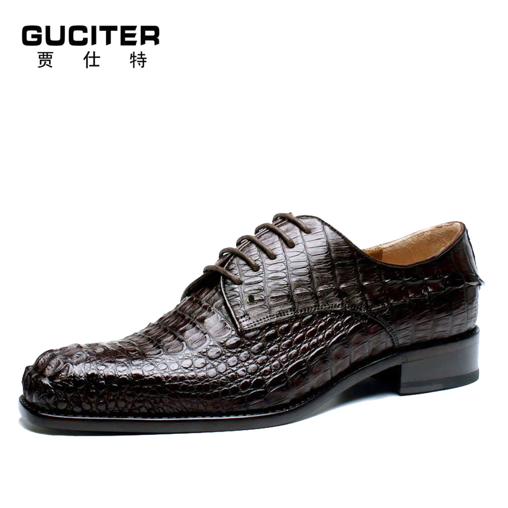 Genuine Alligator shoes high end hand made shoes men bespoke dress