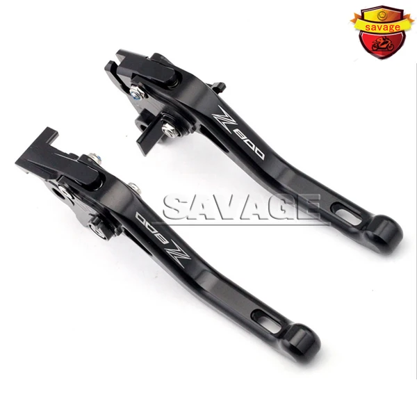 

For KAWASAKI Z800 2013 2014 2015 2016 Black Motorcycle CNC Billet Aluminum Short Brake Clutch Levers Logo Z 800