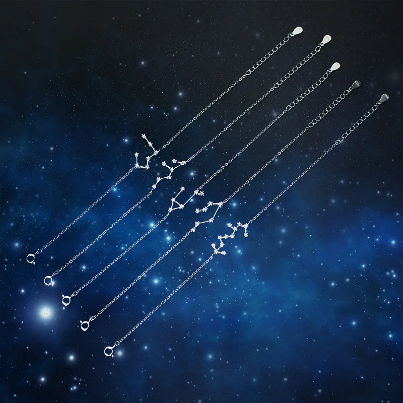 MloveAcc, Новое поступление, браслеты и браслеты из стерлингового серебра 925 пробы для женщин, очаровательное созвездие, повседневный спортивный стиль, хорошее ювелирное изделие