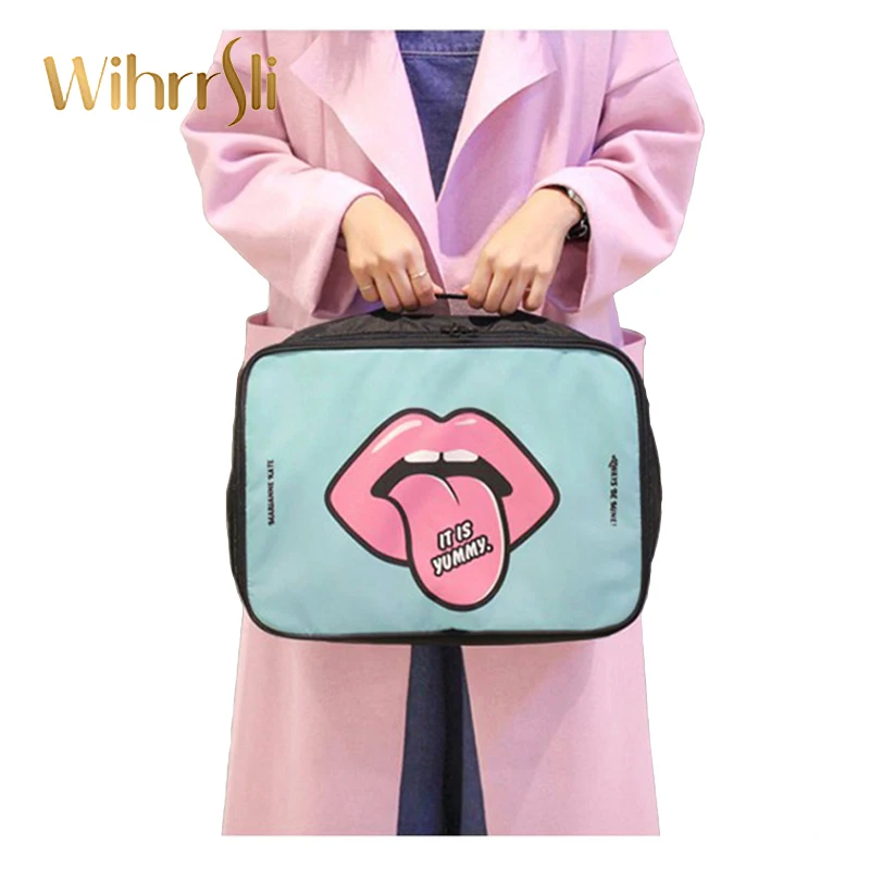 

Large capacity Women's cosmetic bag Travel Necessary Organizer makeup bag Beauty Case Storage Can be placed on top of a suitcase
