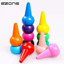 EZONE 12 Цветов карандаш конфеты мороженое Форма нетоксичные грязными руками мелки для Детей Живописи студентов канцелярские