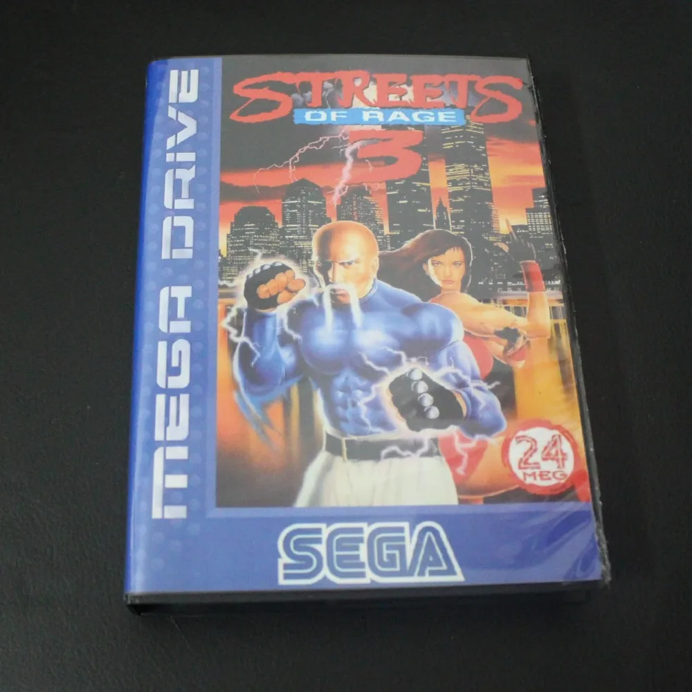 Streets Of Rage 3(Bare Knuckle III) в штучной упаковке версия 16 бит MD игровая карта для sega Mega Drive и Genesis