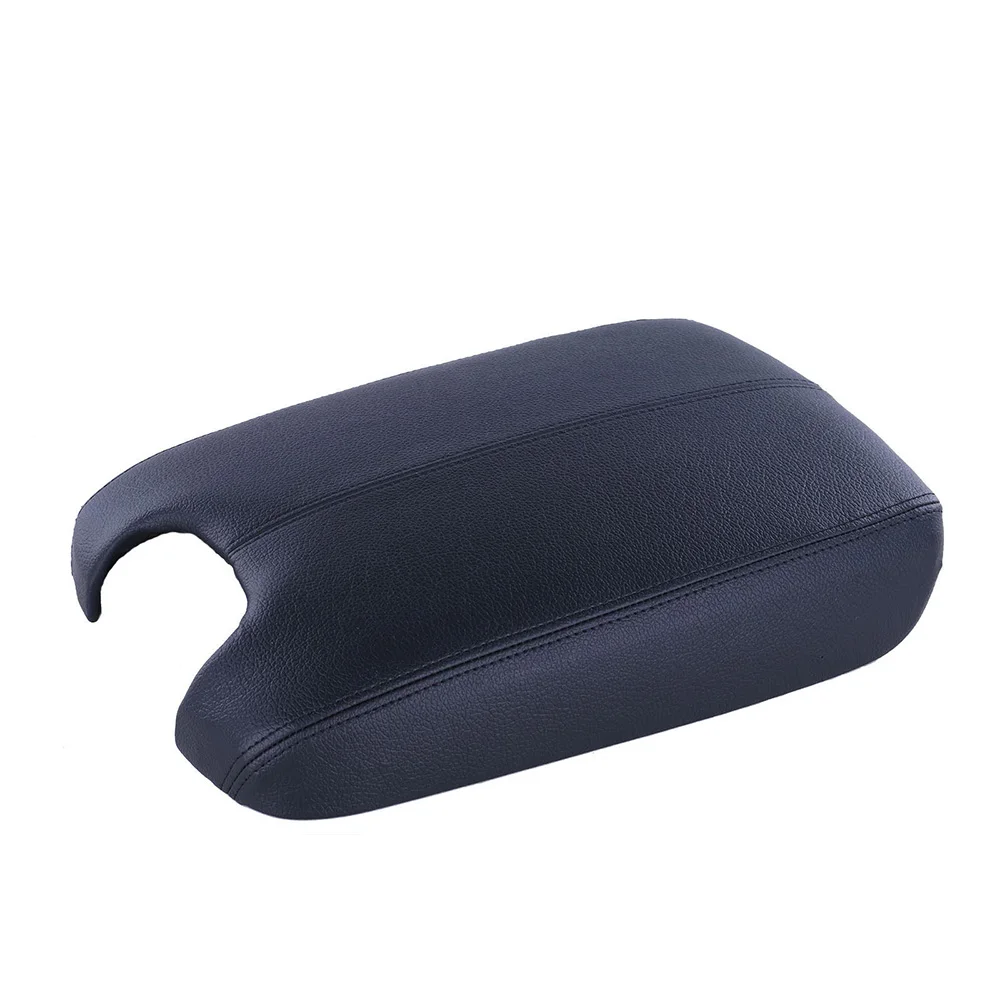 

Black Console Center Armrest Cover Lid Leather Microfiber for 08-12 Honda Accord
