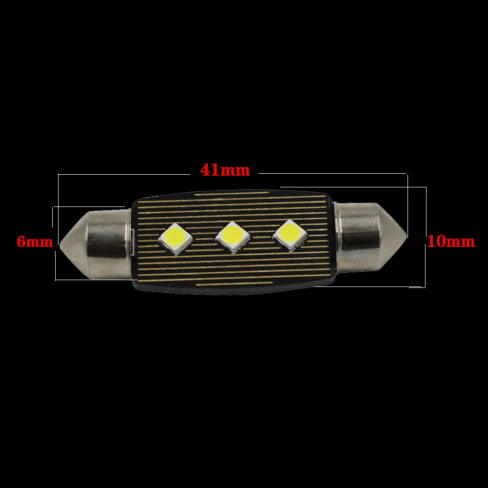YSY 10 шт Высокое качество 31 мм 36 39 41 C5W C10W 3030 LED CANBUS автомобильный гирлянда свет авто