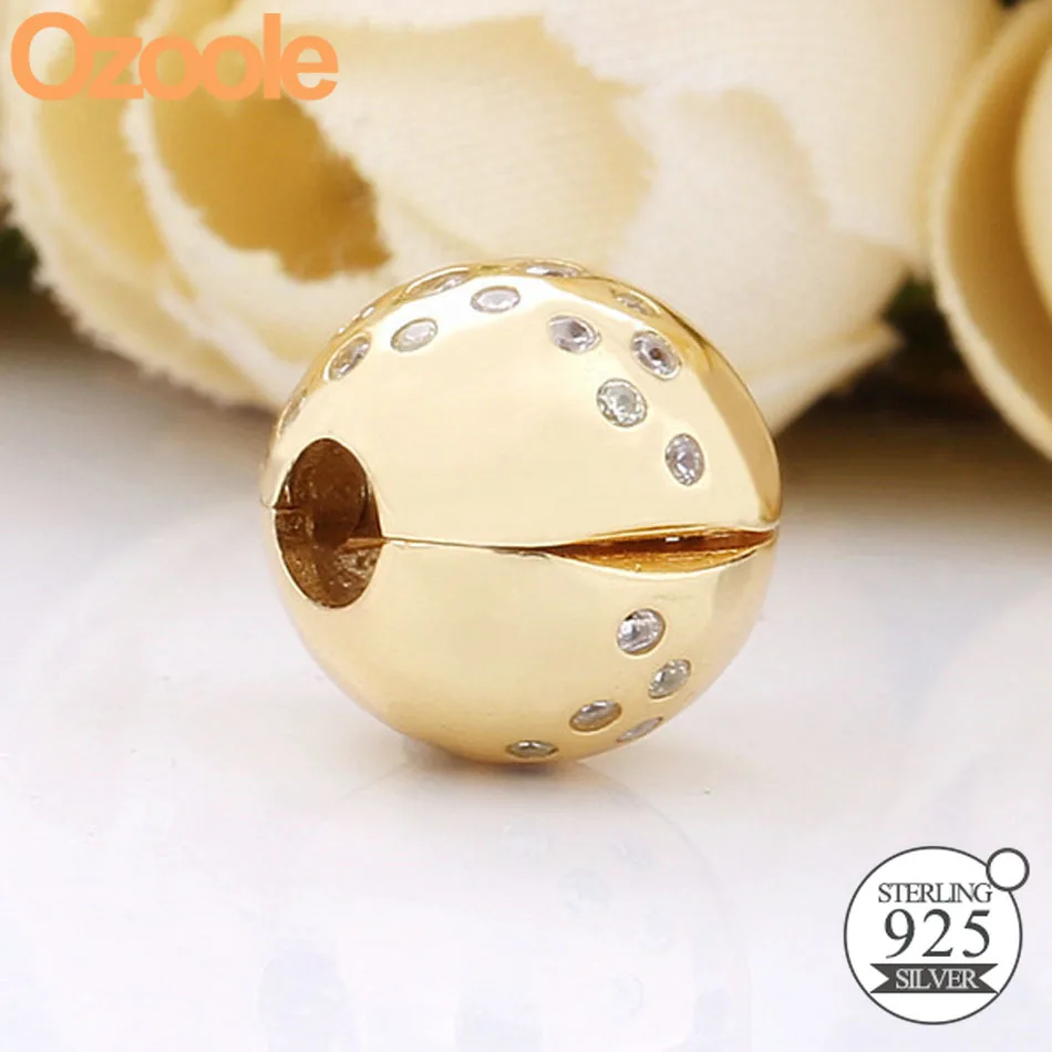 2019 New Authentic 925 Sterling Silver Shine Scattered Sparkle Clip Charm Bead Fit European Original Bracelet Women Jewelry DIY