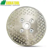 

SHDIATOOL 4" Electroplated Diamond Cutting Grinding Disc M14 Flange Diameter 100MM Saw Blade for Granite Marble Ceramic