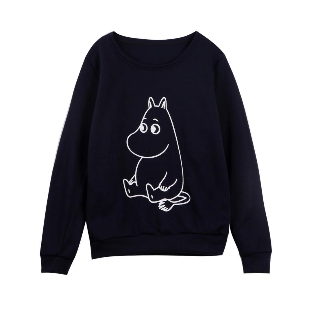 Autumn Women Casual Pullover Hoodies Female Cartoon Animal