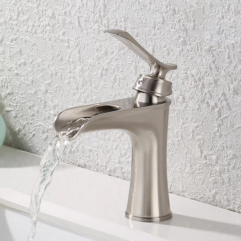 Все меди горячей и холодной одно отверстие кран умывальник свинца faucet