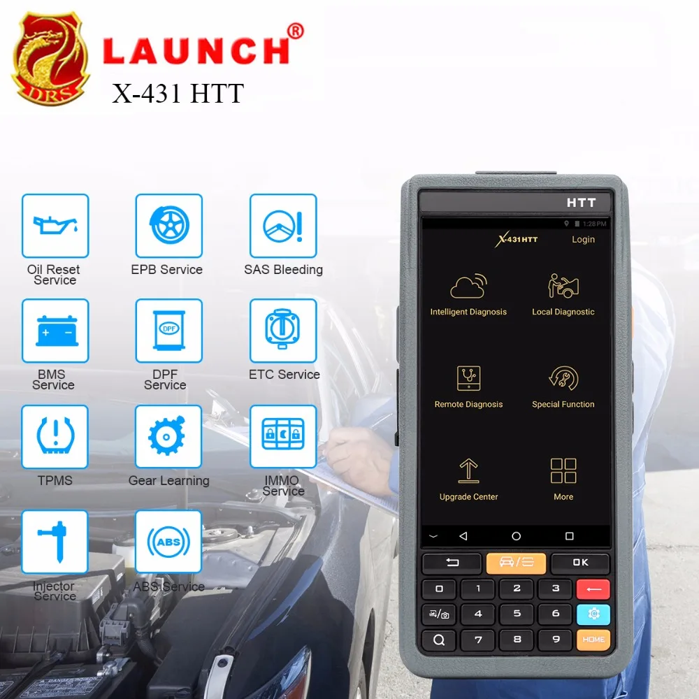 

LAUNCH X431 HTT Car Diagnostic Tool Android 7.0 All System OBD2 Scanner Automotive Tool Remote Diagnosis PK X431 V V PLUS