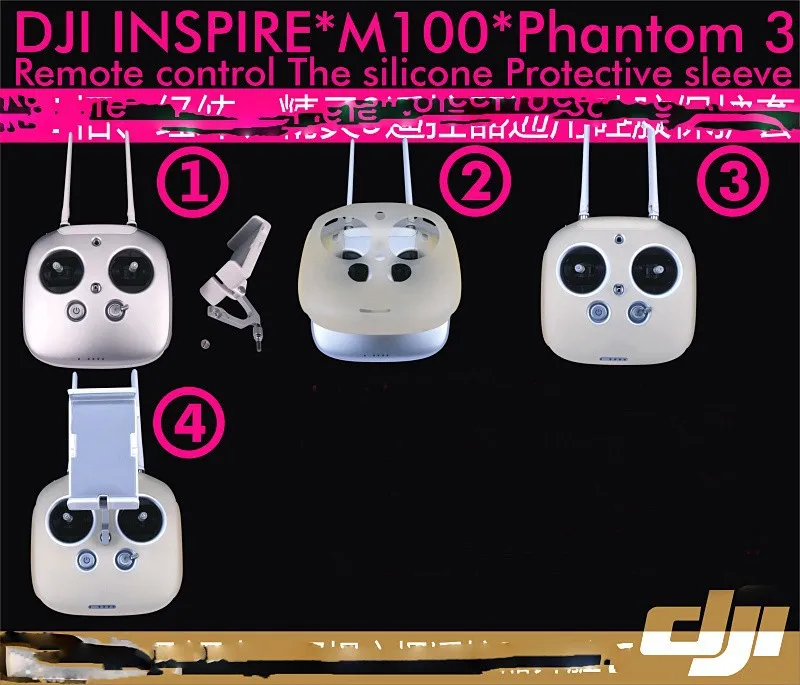 Transparent Radio Control Silicone Gel Cover Case Fr DJI Phantom 3 PRO Inpsire 1