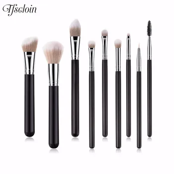 

Cosmetics Makeup Brushes Set 9pcs Powder Eyebrow Highlighter Contour Brush Eyeliner Eyelash Make Up Kwasten Kit Pincel Maquiagem