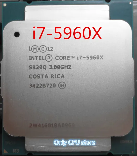 I7 5960X процессор Intel Xeon I7-5960X 8 ядер 3,00 ГГц 20 МБ 22 нм процессор LGA2011-3 I7 5960 X гарантия 1 год