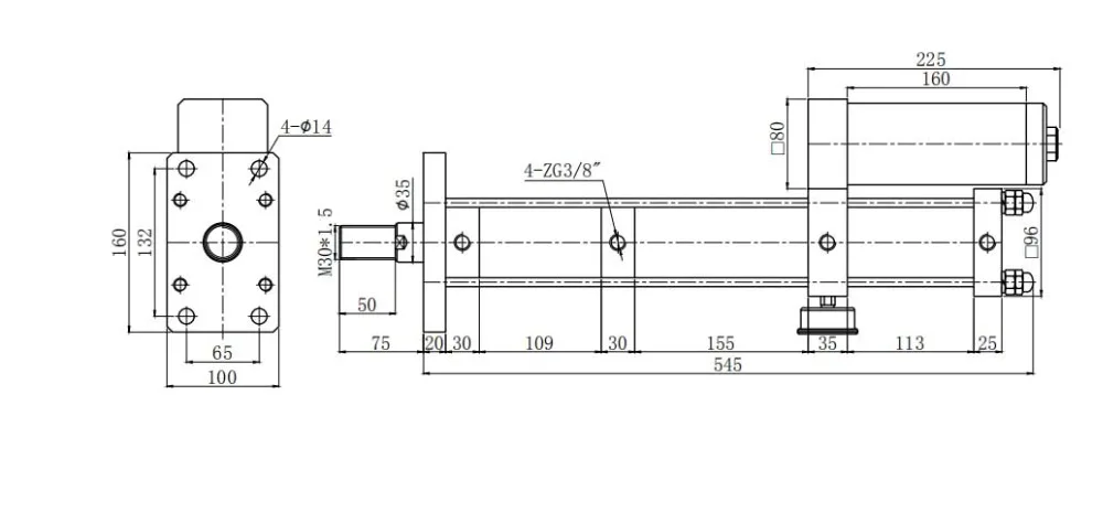 ULFA-63-50-5E-1T drawing