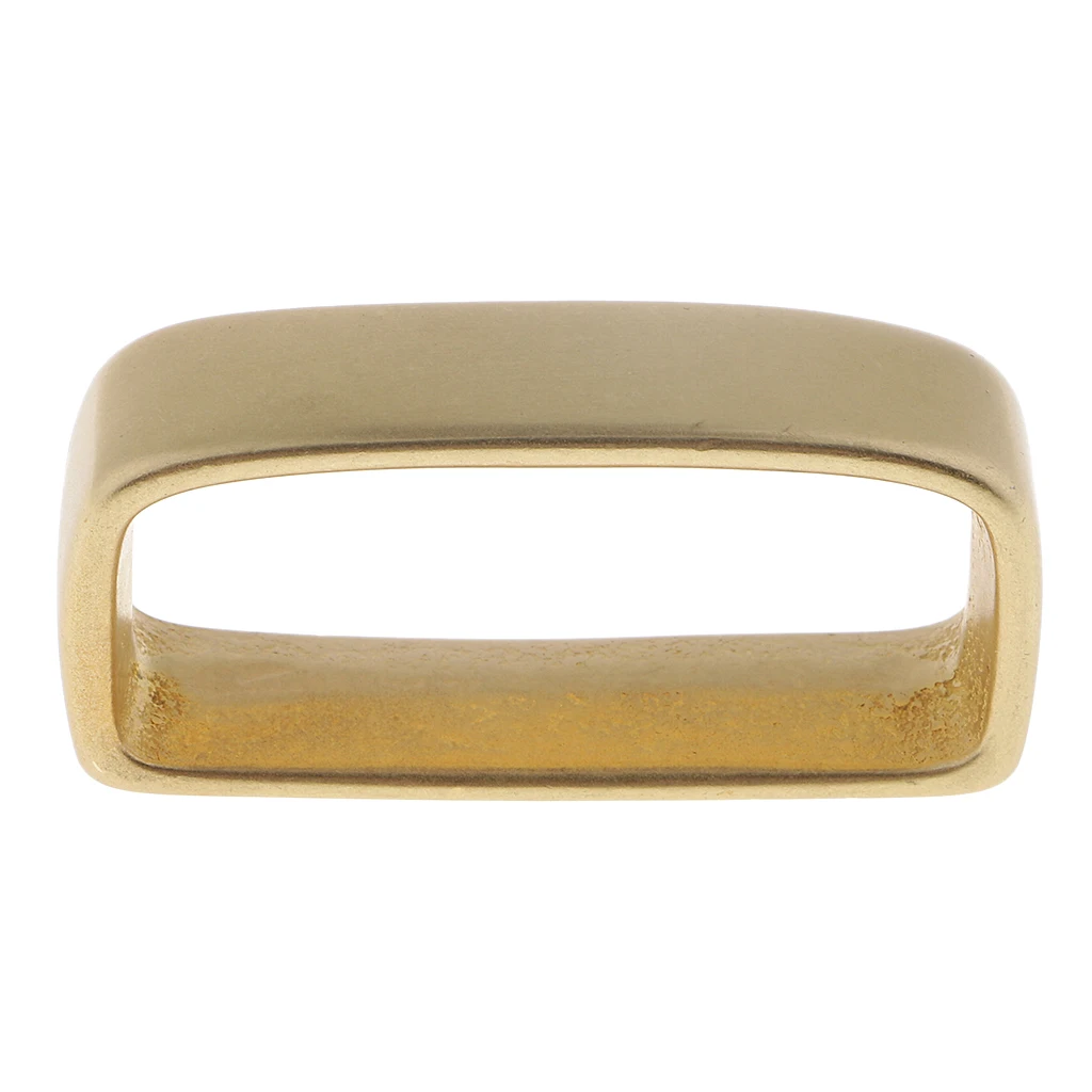 1 Piece Brass D Shape Belt Loop Keeper (3 Sizes) for Leathercraft Belt Accessories