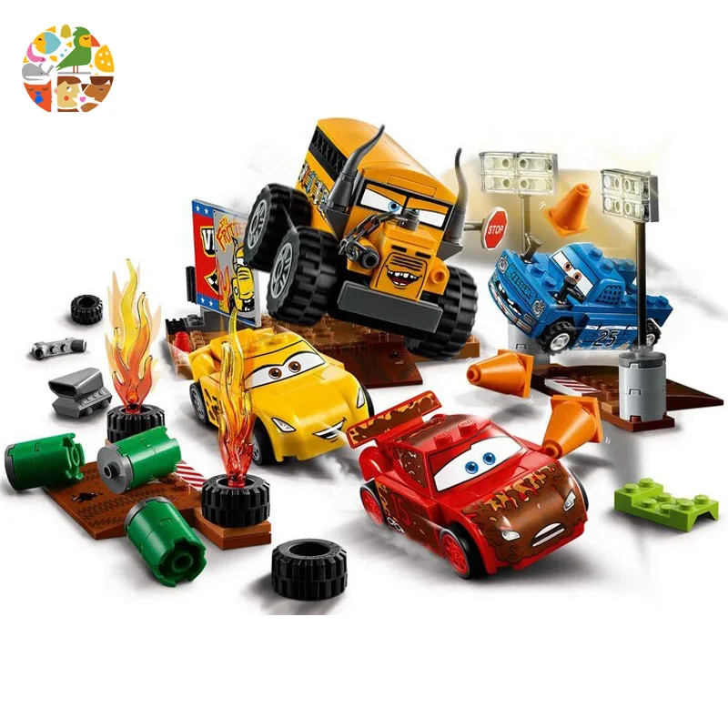 

10744 191Pcs Cars Movie Series Juniors Thunder Valley Race The Building Blocks Bricks Toys For Children Gift 10687